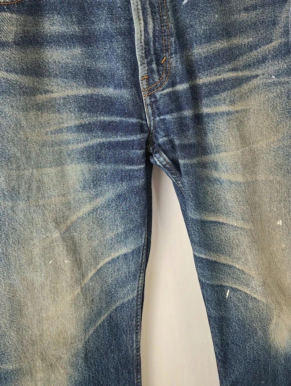 Levi's 505 Regular Fit Y2K Faded Paint Distressed Jeans